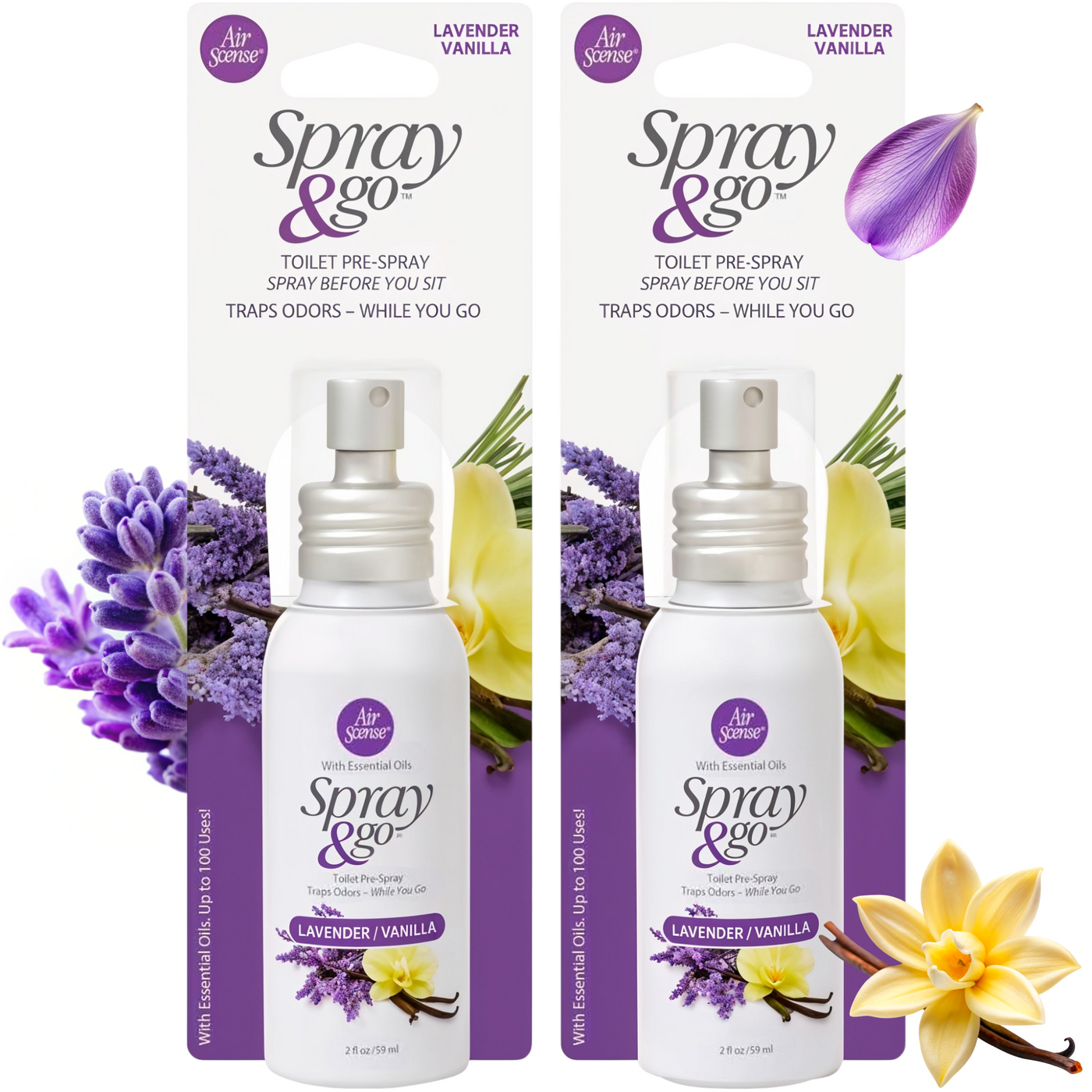 Spray & Go Lavender Vanilla 2PK