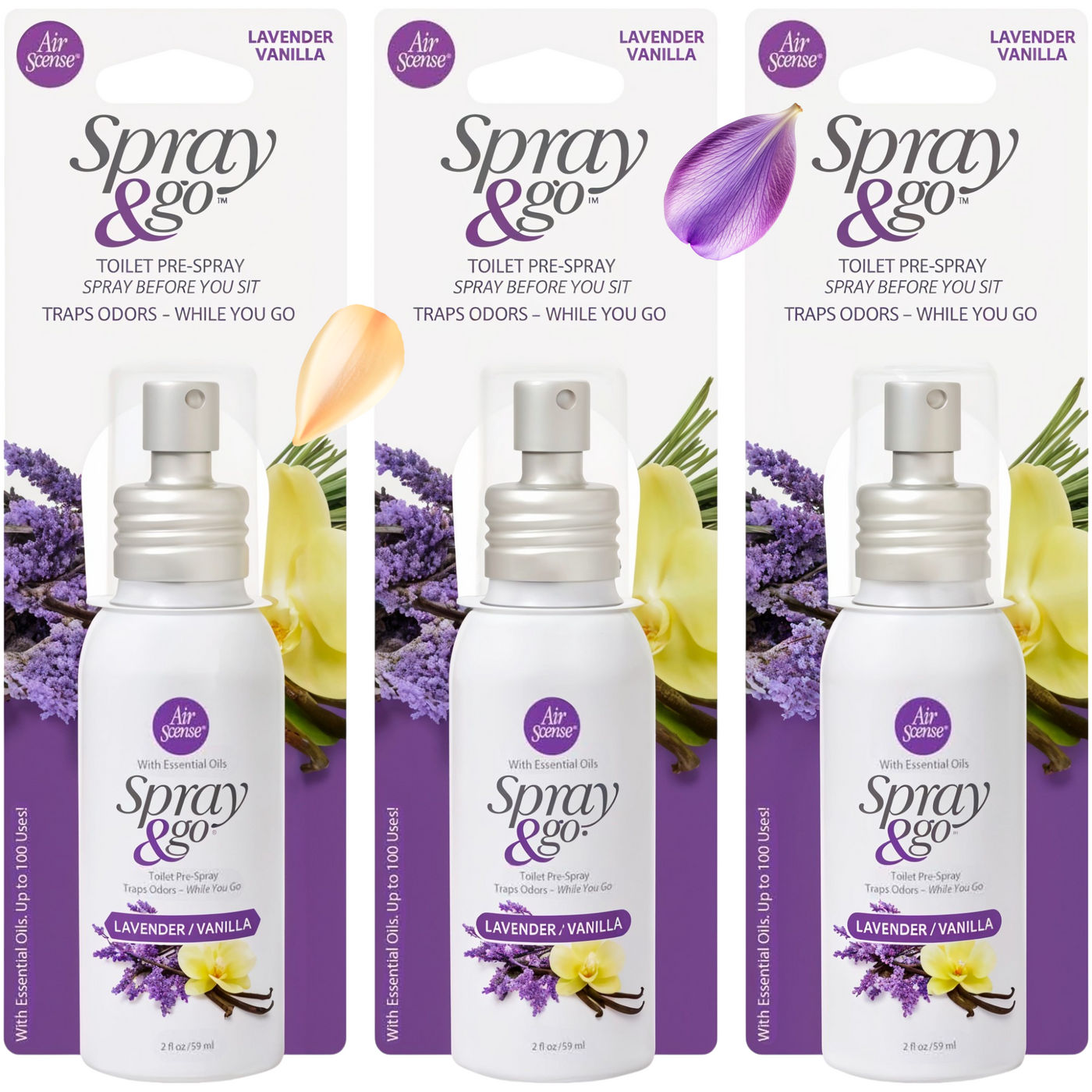 Spray & Go Lavender Vanilla 3PK