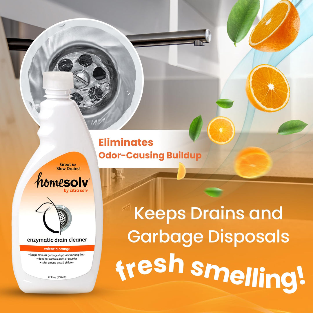 Homesolv Enzymatic Drain Cleaner Valencia Orange 22 fl oz – Air Scense