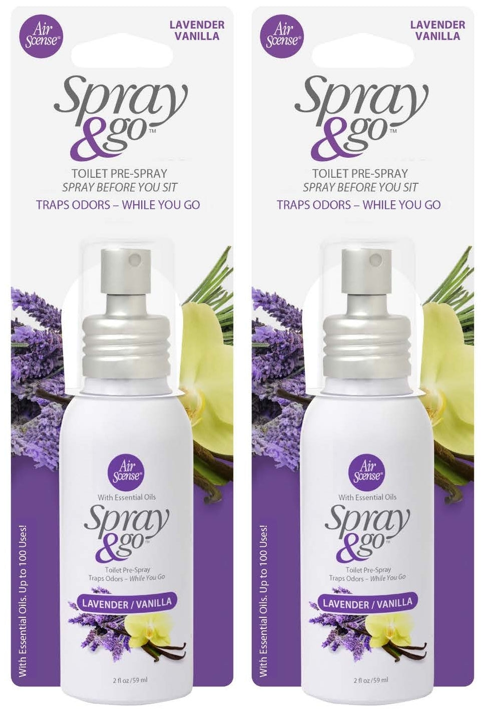 Spray & Go Lavender Vanilla 2PK